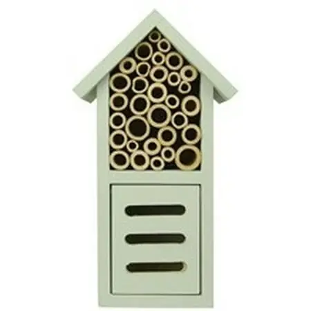 Dual Chamber Insect House For Pollinators And Beneficial Insects - Mint