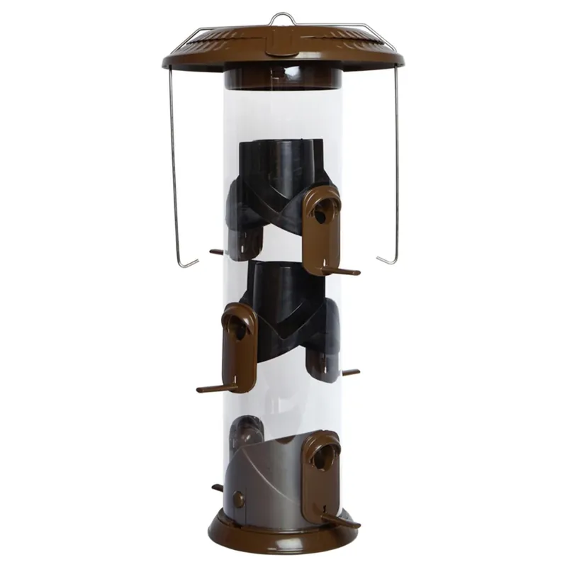 Wide Deluxe Funnel Flip Top Tube Feeder