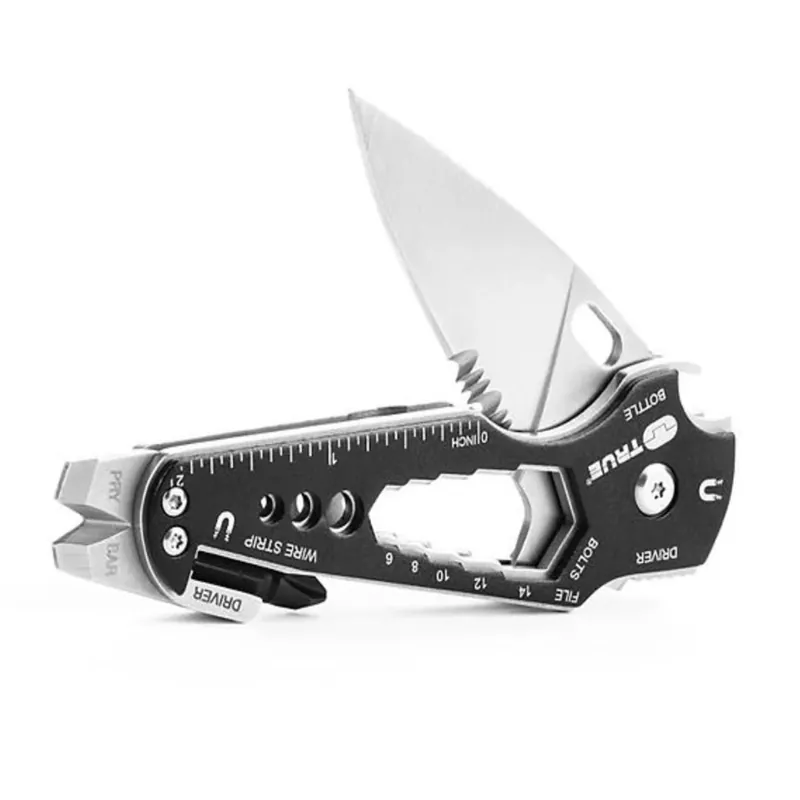 Gray 420 Hc Stainless Steel 6.88 In. Folding Multi-function Knife