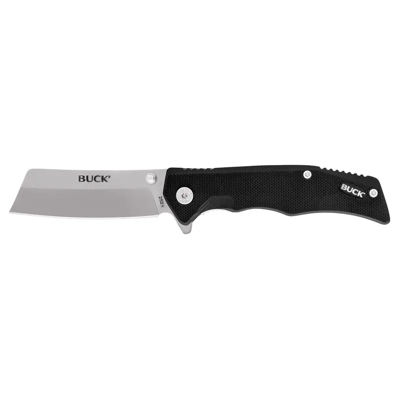 Trunk Black 6.88 In. Cleaver Pocket Knife With 7cr Stainless Steel Blade