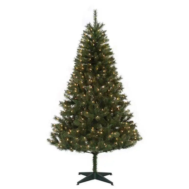 Home 7 Ft. Full Incandescent 400 Ct Pre-lit Monterey Pine Christmas Tree