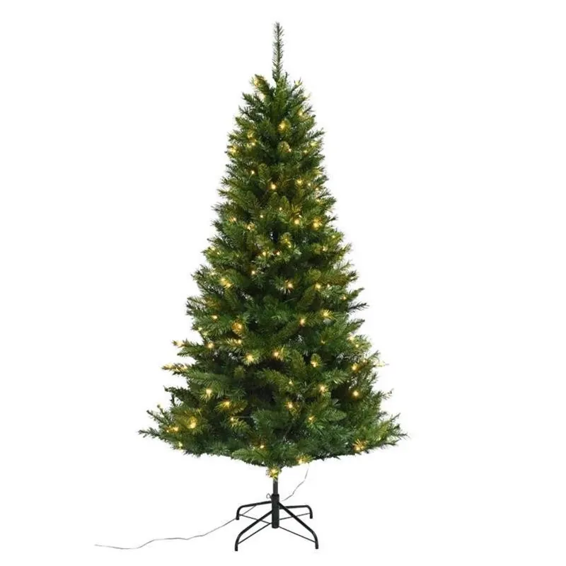 Celebrations 6.5‑Foot Full‑Size LED Color‑Changing Christmas Tree With 200 Multicolor Lights