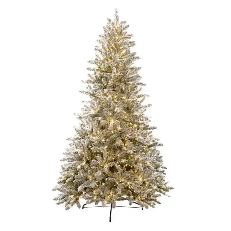 Holiday Bright Lights 7‑Foot Full‑Size LED King Pine Color‑Changing Christmas Tree – 1282 Multicolor Lights
