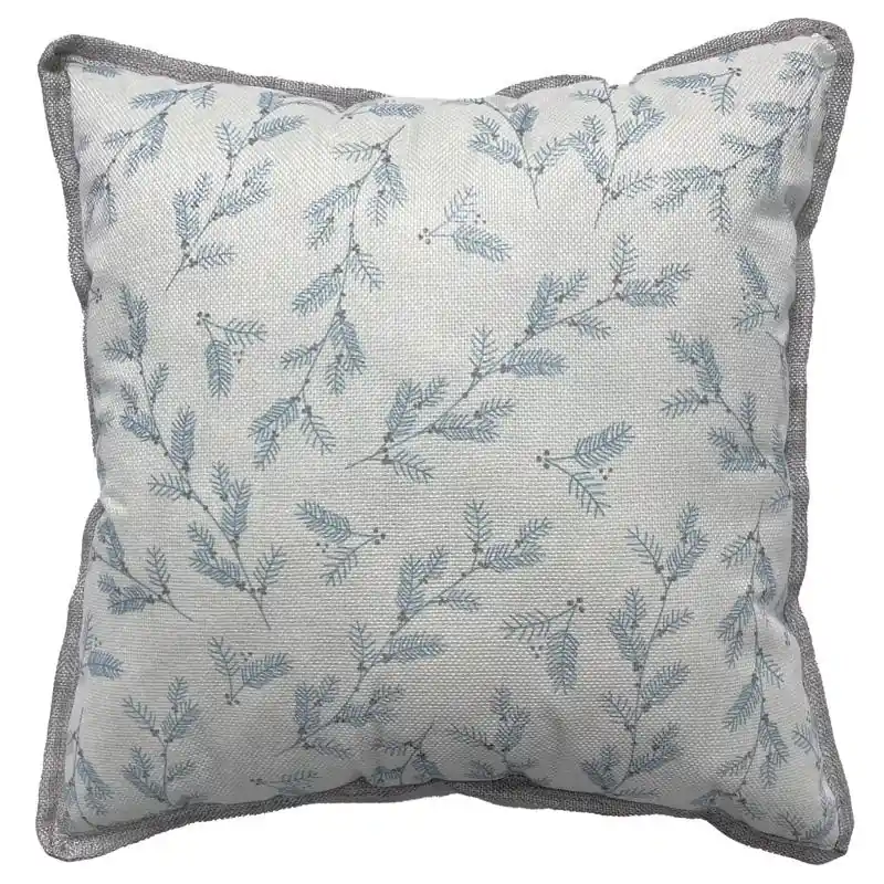 Celebrations Home Multicolored Frosty Christmas Holly Berry Pillow 16x16 In.