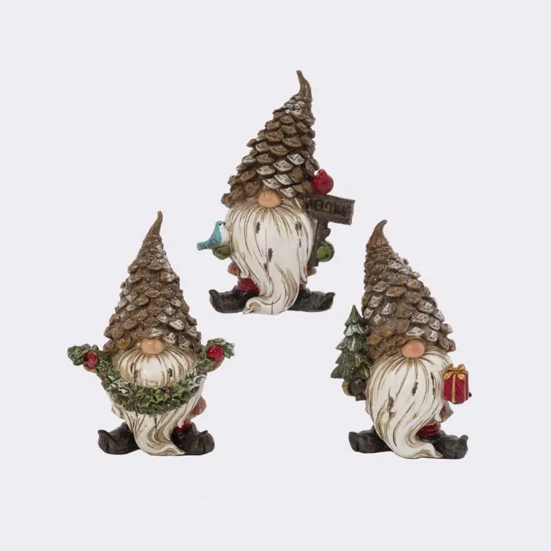 Gerson Multicolored Gnome Figurine 6 In. Resin Tabletop Decor