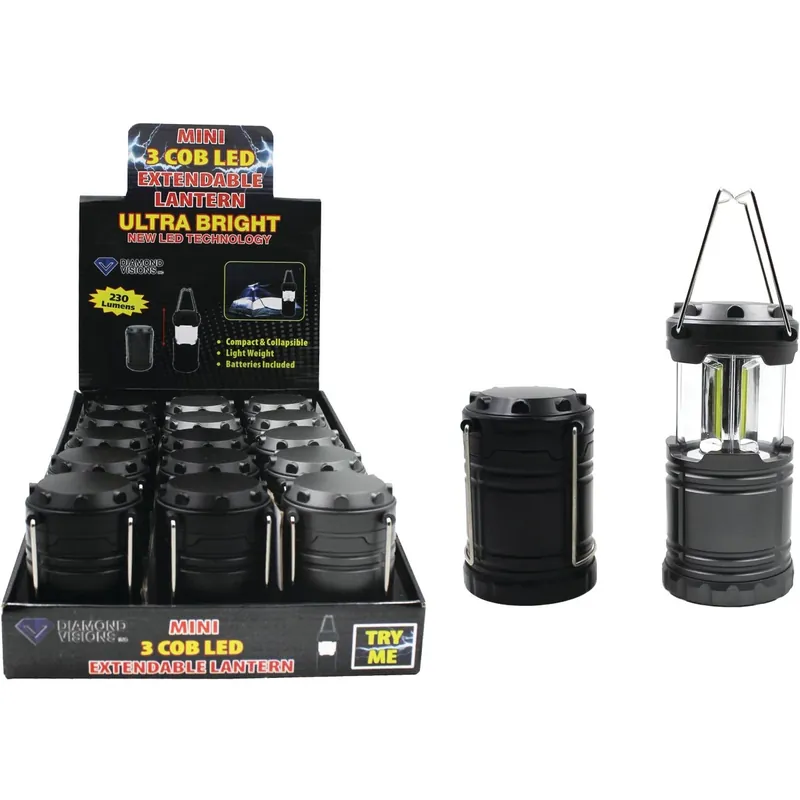 Cob Led Extendable Lantern - Model 08-1908 For Outdoor And Emergency Use