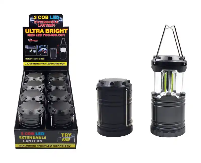 Cob Assorted Extendable Lantern With Ultra Bright Led Technology