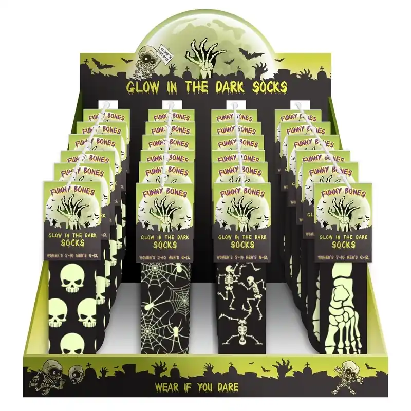 DM Merchandising Glow-in- The- Dark Socks 1 Pk