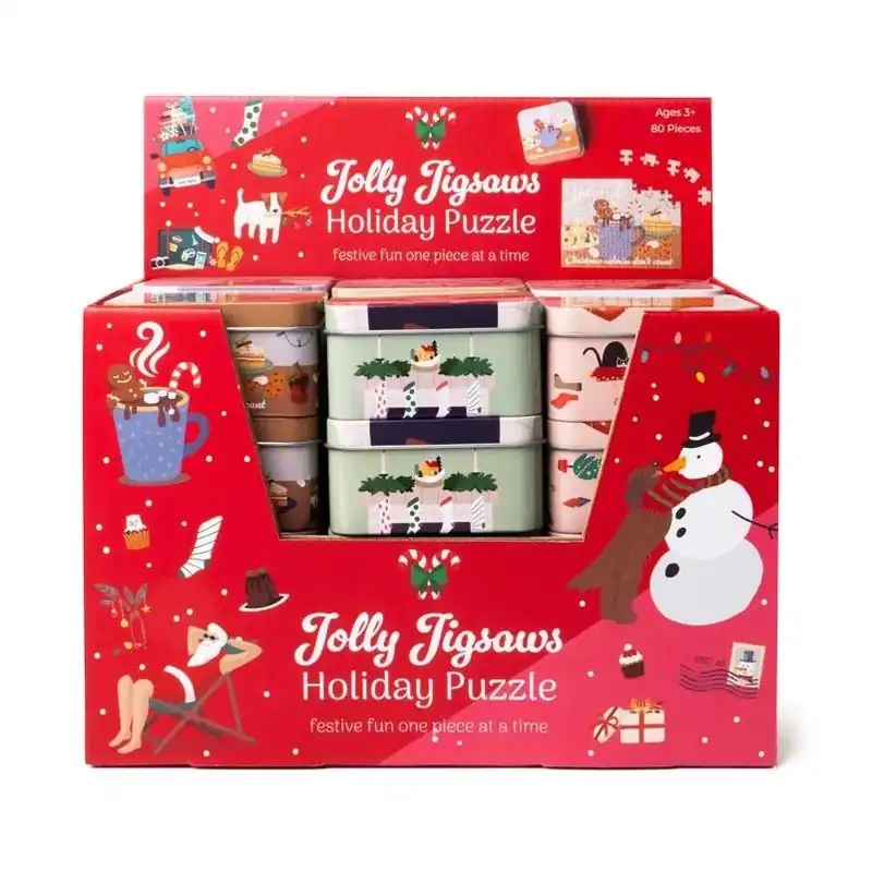 Jolly Jigsaws Holiday Mini Puzzle – 80 Piece Seasonal Challenge