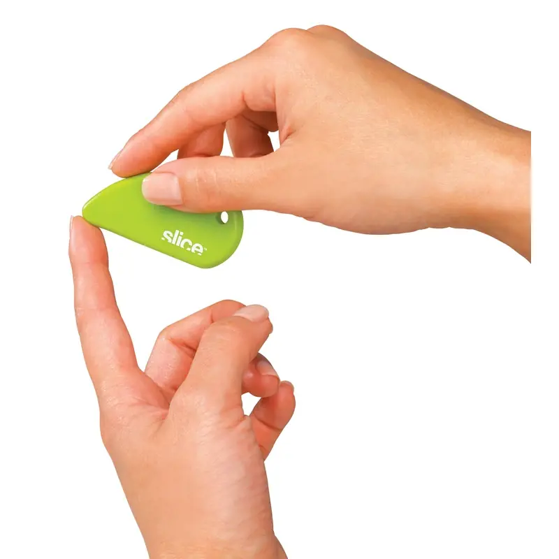 Slice Safety Cutter Green With Blade Storage And Clamshell Packaging