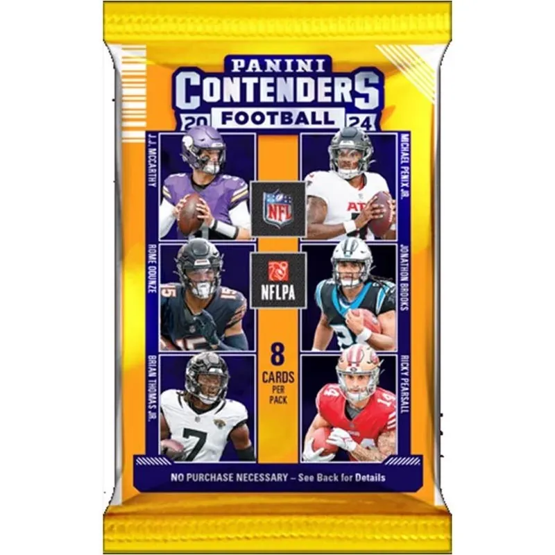 Panini NFL 2024 Contenders Football Retail Trading Card Pack – Multicolor Edition