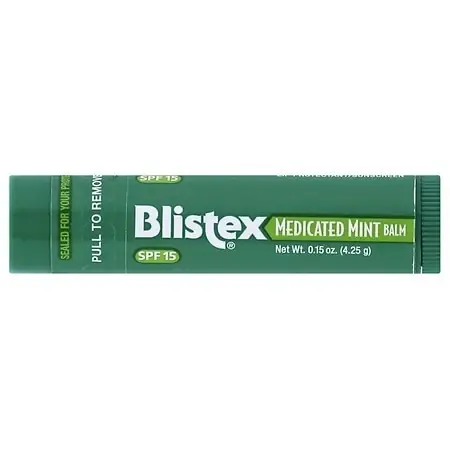 Medicated Lip Balm Stick Spf 15 Mint 0.15 Ounce