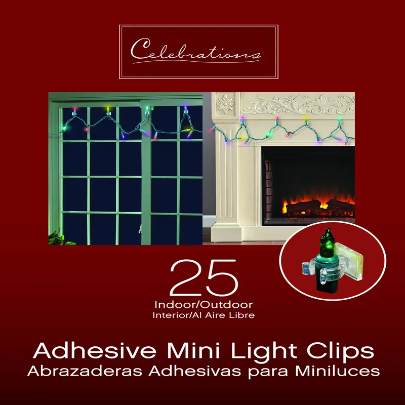 Celebrations Outdoor Mini Light Clip 25 Ct