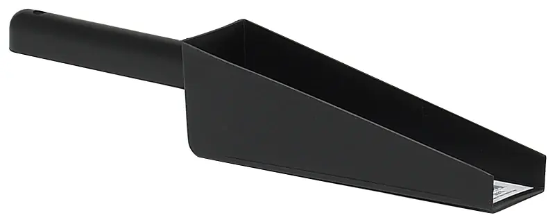 Gutter Scoop, Black, Plastic, 2-1/2-In.