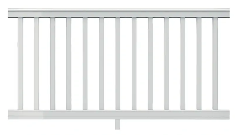 Premier 6 Ft. X 36 In. White Vinyl Rail Kit With Square Balusters - Model 73012442