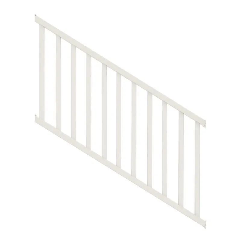 Select 3 Ft. White Vinyl Stair Rail Kit With Square Balusters - Model 73024862