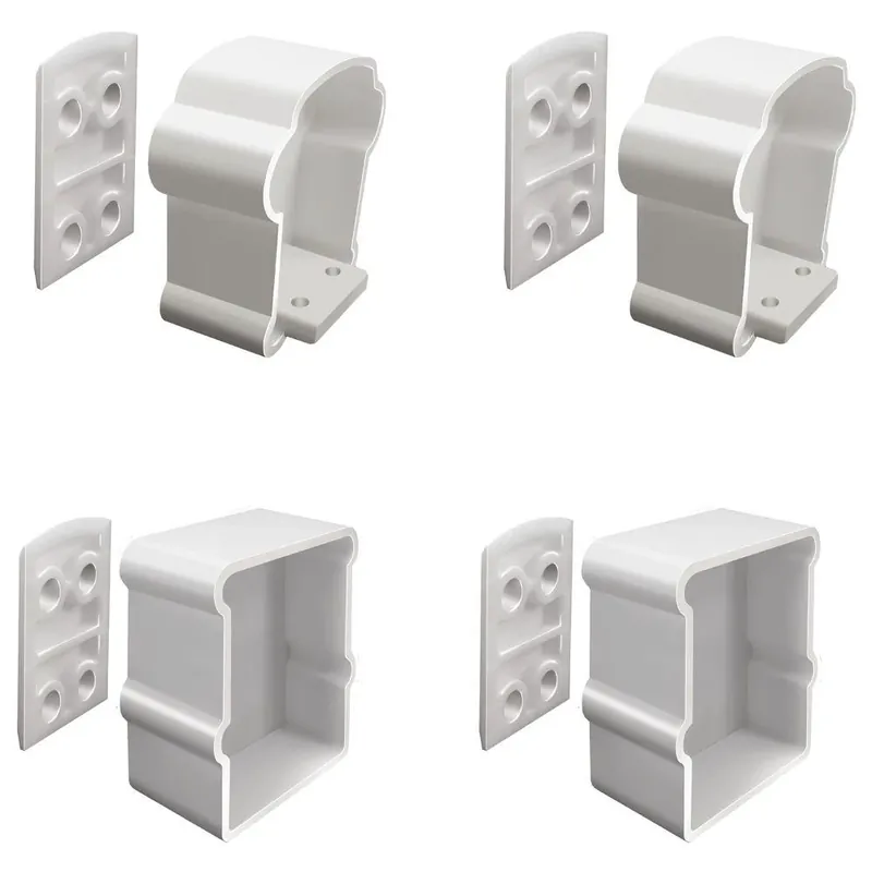 Vinyl White Extra Premier Bracket Rail Kit For Premier Series Railings