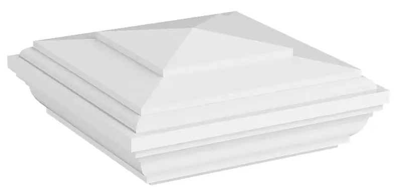 Premier Heritage Post Top, Vinyl, White, 4 In X 4 In, Model 73012500