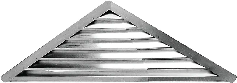 907w Adjustable Louver Gable Vent 36-1/4 Inch White Aluminum