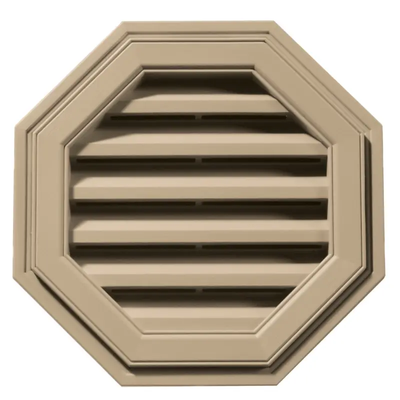 18 In. Octagon Gable Vent In Tan - Builders Edge Model 120011818069