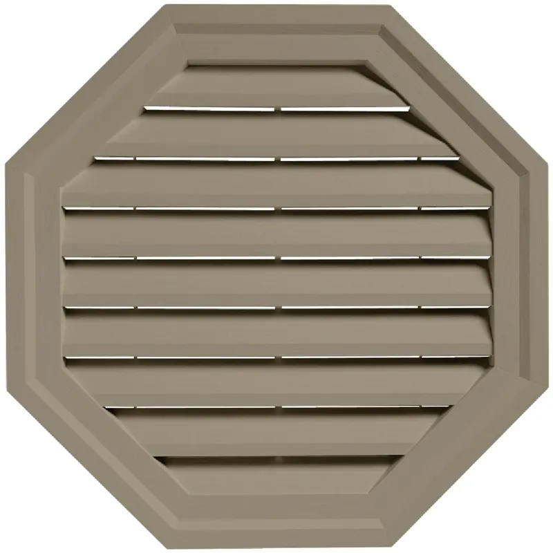 18 Inch Octagon Clay Gable Attic Vent With Adjustable Base