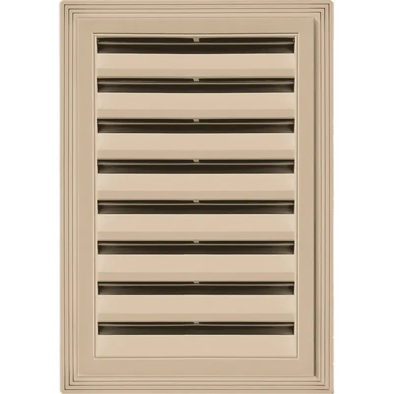 12 In. X 18 In. Rectangle Gable Vent 069 Tan - Durable & Stylish