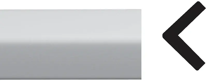 9/16 In. X 7/8 In. X 8 Ft. White Pvc Outside Corner Molding