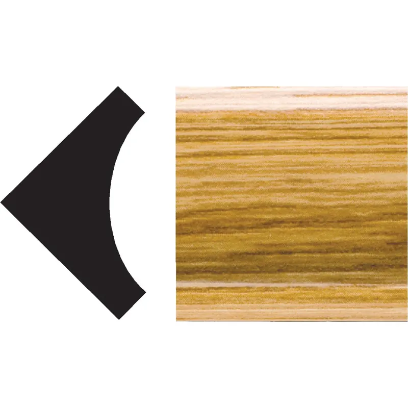 3/4 In. X 3/4 In. X 8 Ft. Imperial Oak Pvc Inside Corner Molding