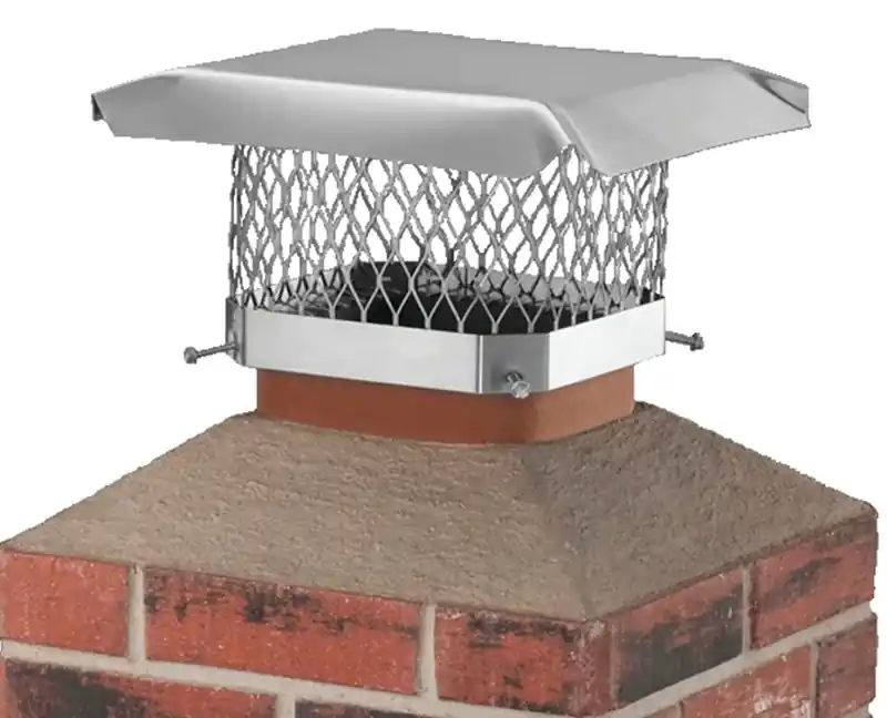 Chimney Cap, Single Flue, Stainless Steel, 13 X 13 In.