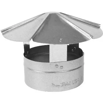 5 Inch Round Galvanized Steel Roof Cap For Ventilation Systems