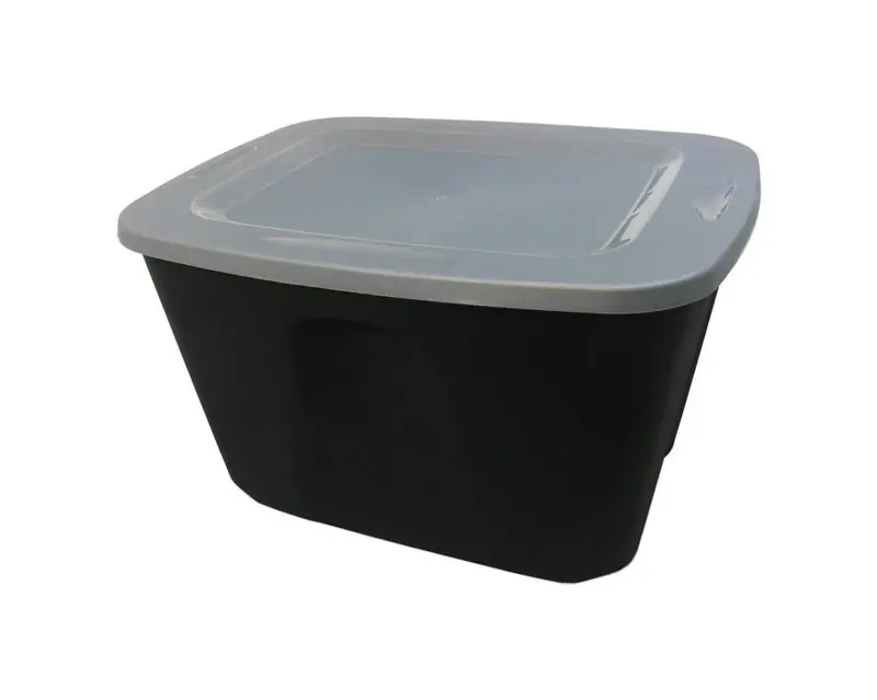 23.5 In. H X 17.5 In. W X 15.5 In. D Stackable Storage Tote - 18 Gallon Capacity