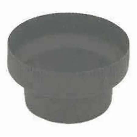 6x4-611 Stove Pipe Reducer, 6 Inch X 4 Inch, Black, 24 Gauge
