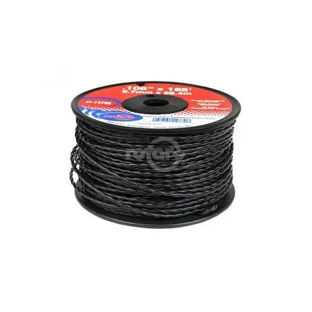 Trimmer Line .105 Small Spool - 185 Feet Black Durable Cutting Line