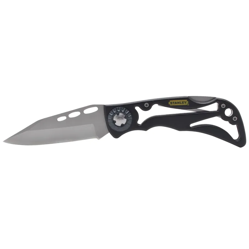 Stanley Skeleton Frame 7-1/4 In. Folding Pocket Knife Black/Gray 1 Pk