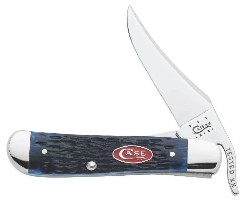Russlock Navy Blue Bone Pocket Knife With Stainless Steel Blade