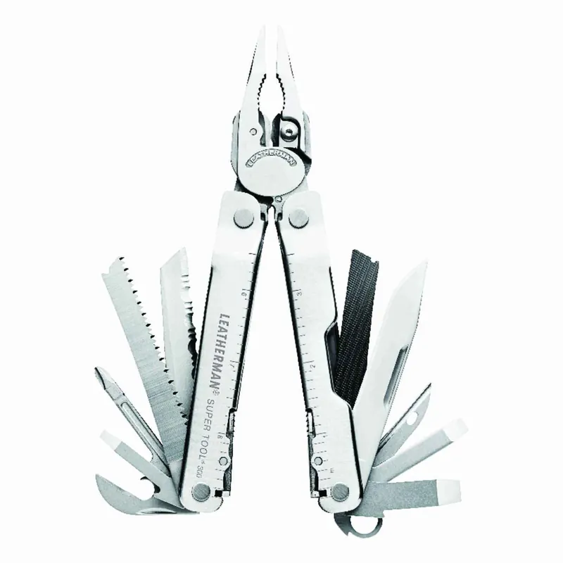 Super Tool 300 Silver Multi Tool - 19 Functions, 4.5" Folded Length