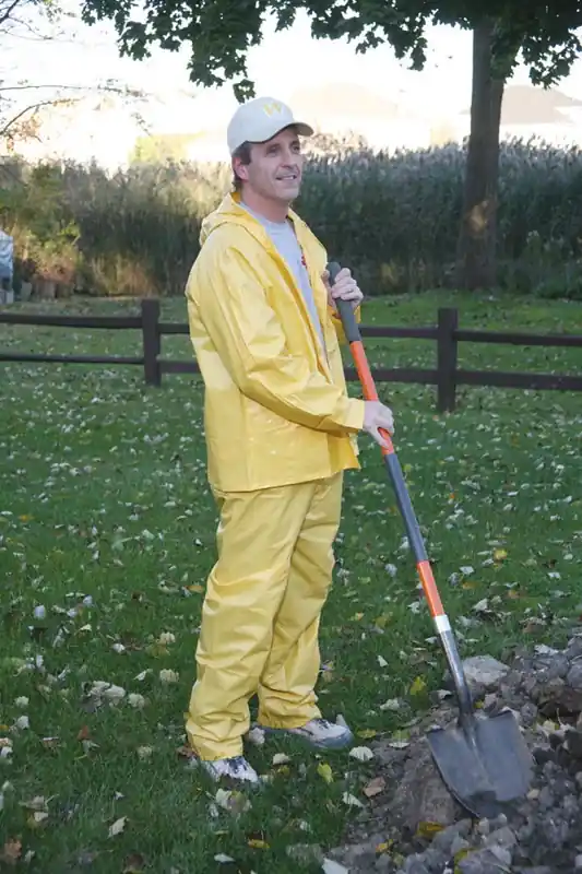 Yellow Vinyl Rain Suit Medium - Unisex Waterproof Apparel
