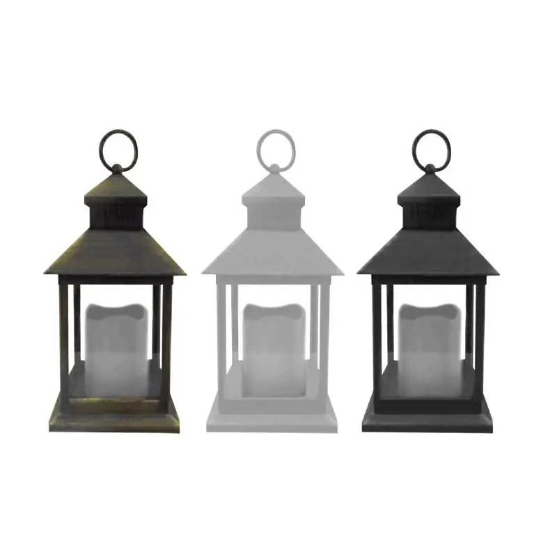 Alpine Glass And Plastic Led Battery-operated Lantern, Assorted Designs