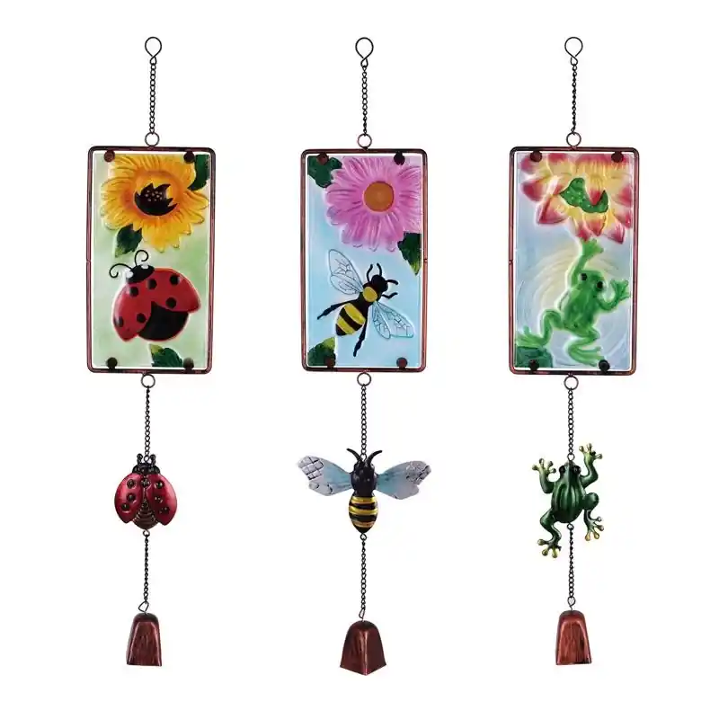 Multicolored Glass/iron 24 In. H Assorted Outdoor Decoration