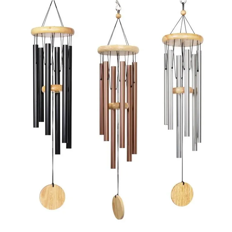 Exhart 28‑Inch Assorted Metal & Wood Outdoor Wind Chime – Handcrafted Garden Sound Décor