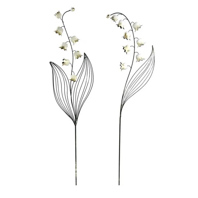 Alpine Vibrant Metal Flower Garden Stake – 58" Tall, 12" Wide, Multicolor Outdoor Decor