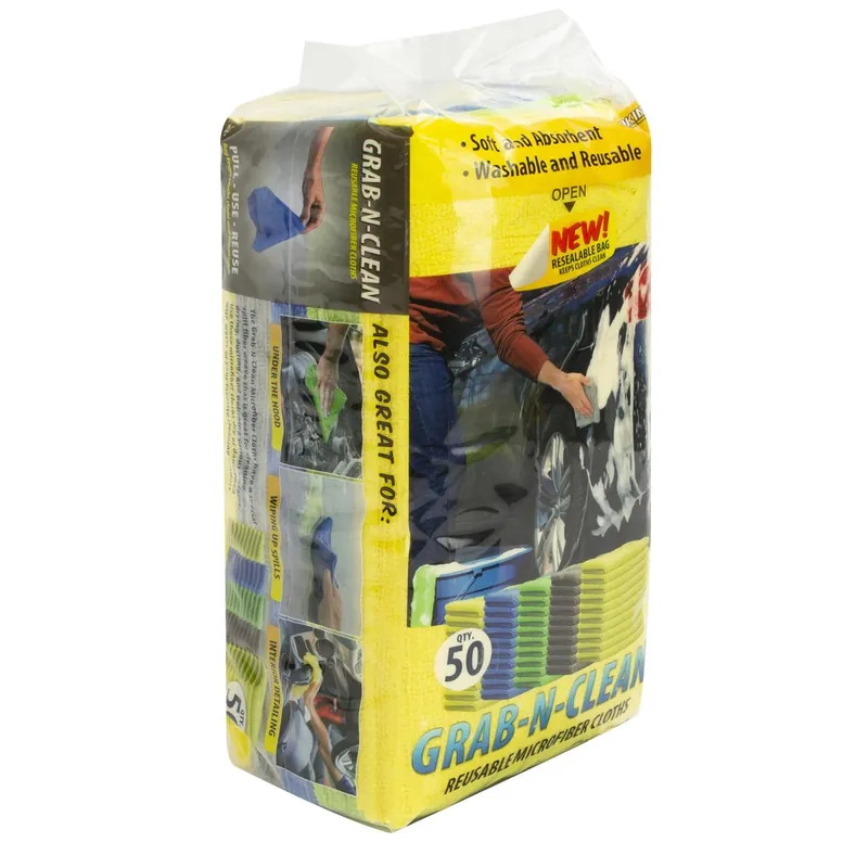 Schroeder & Tremayne 11.5 In. L X 11.5 In. W Microfiber Cleaning Cloth 50 Pk