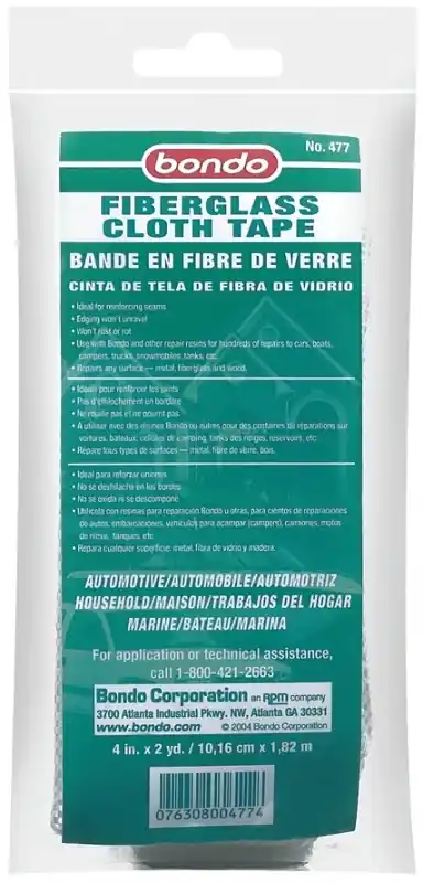 Fiberglass Cloth Tape 4 In. X 72 In. For Strong Repairs