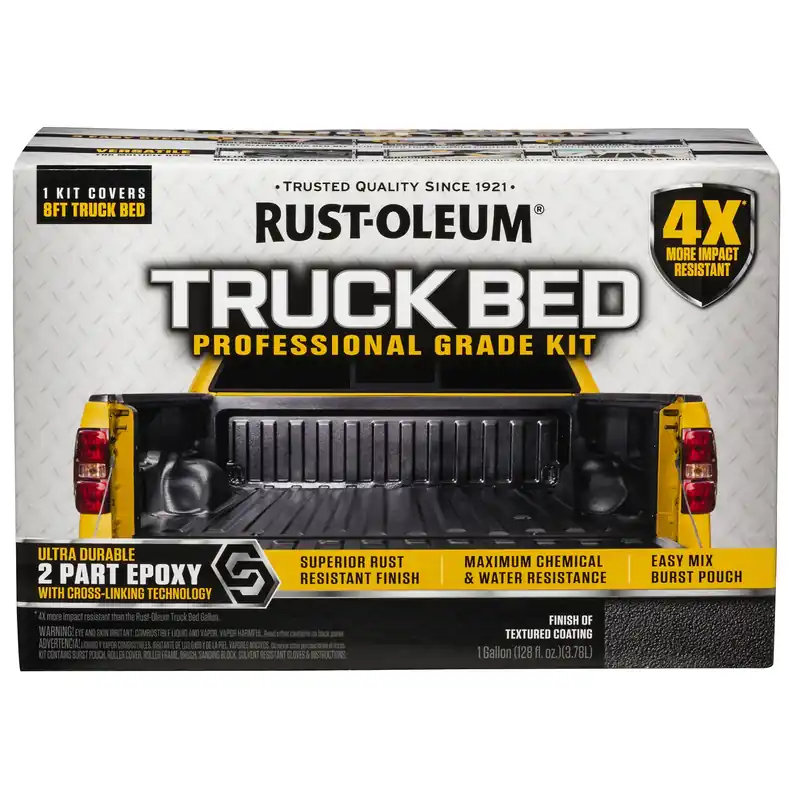 Professional Grade Textured Black Truck Bed Liner Kit 128 Oz