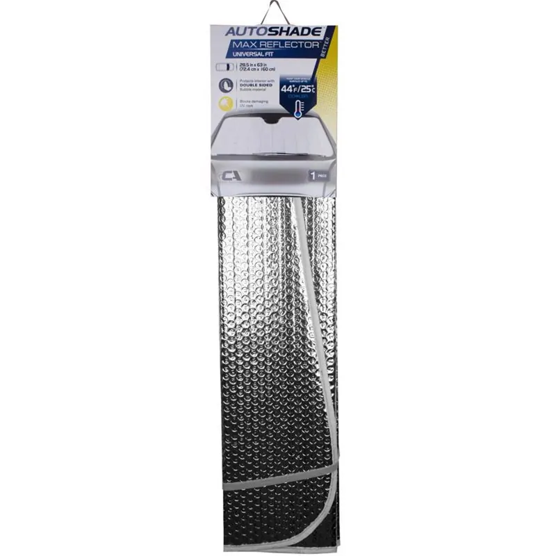 63 In. L X 28.5 In. W Silver Foldable Sun Shade