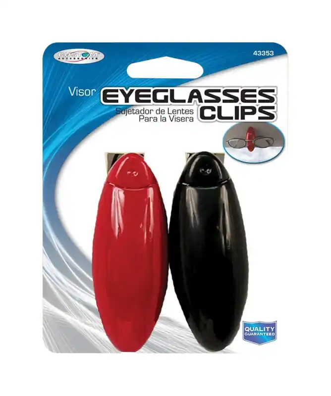 Custom Accessories Visor Eyeglass Clips For Universal To Fit All Sunglasses Or Glasses 2 Pk