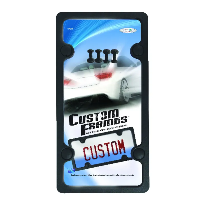 License Plate Frame, Sport, Black ABS