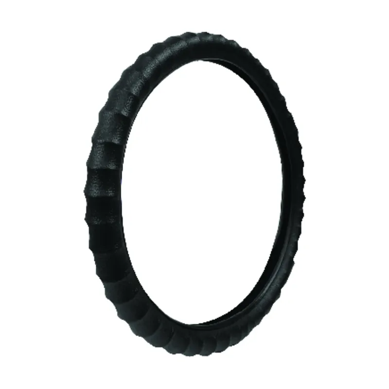Custom Accessories Black Steering Wheel Cover For Fits 14-1/2 Inch To 15-1/2 Inch 1 Pk