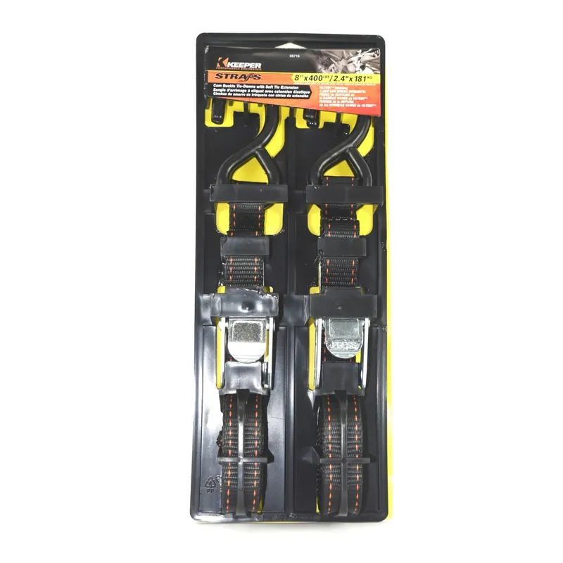 Keeper 1 In. W X 8 Ft. L Black Tie Down Strap 400 Lb 1 Pk