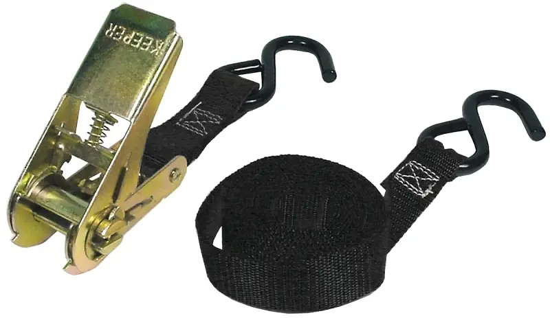 Keeper 1 In. W X 10 Ft. L Black Tie Down W/Ratchet 400 Lb 1 Pk